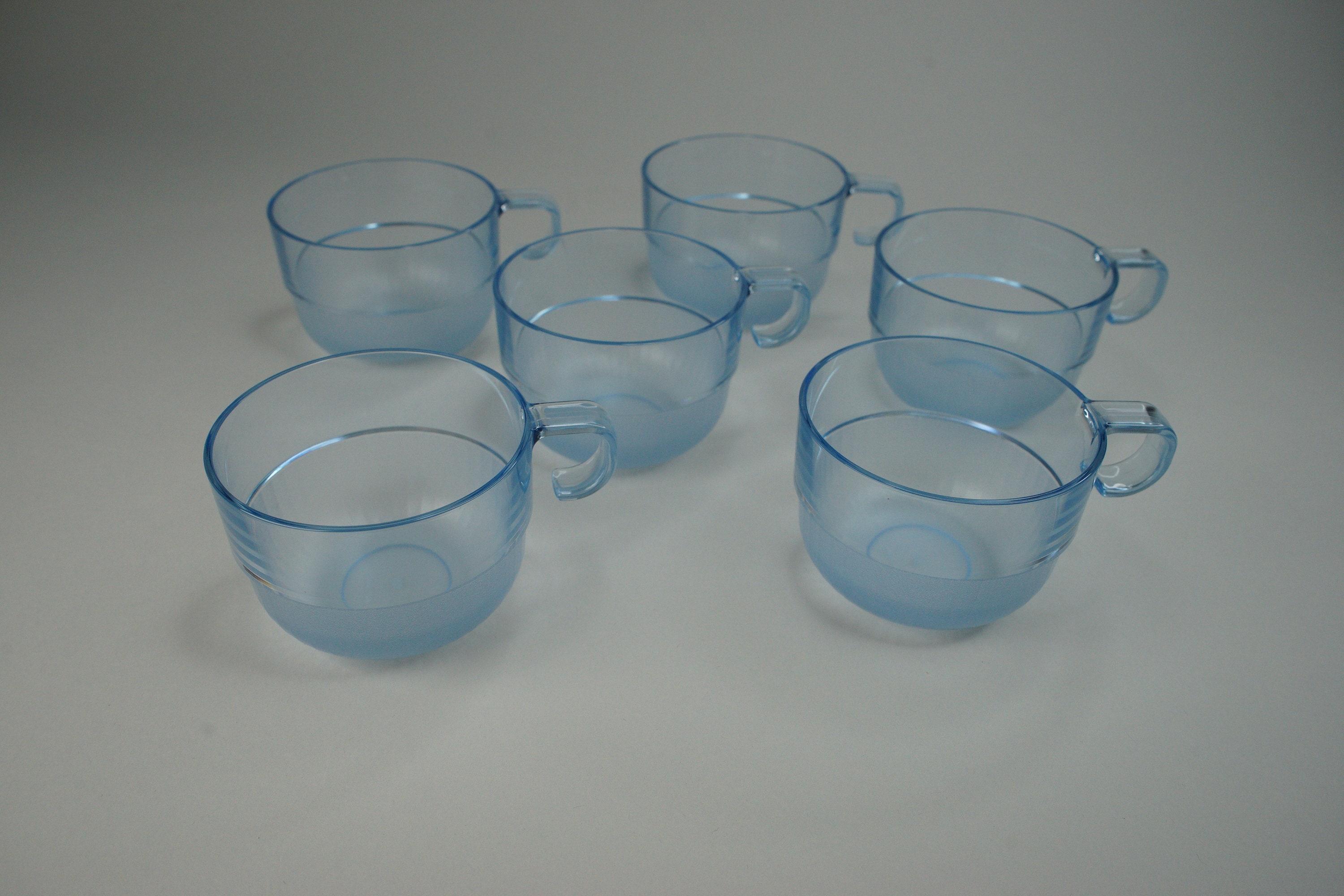 Vintage Preludio Tupperware Sheer Blue Watercolor Acrylic | Etsy