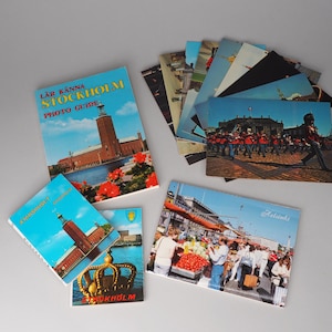 Vintage Nordic Country Scandinavia Travel Souvenir Postcards Lot & Photo Guide / Sweden / Denmark / Finland
