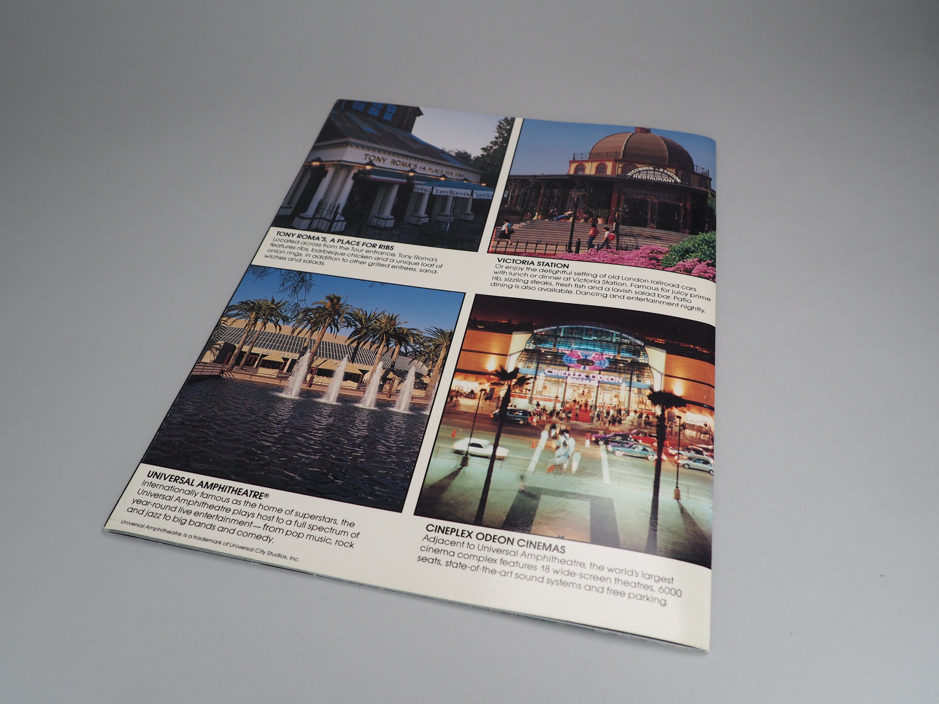 Vintage 1988 UNIVERSAL STUDIOS Hollywood Souvenir Tour Guide Etsy