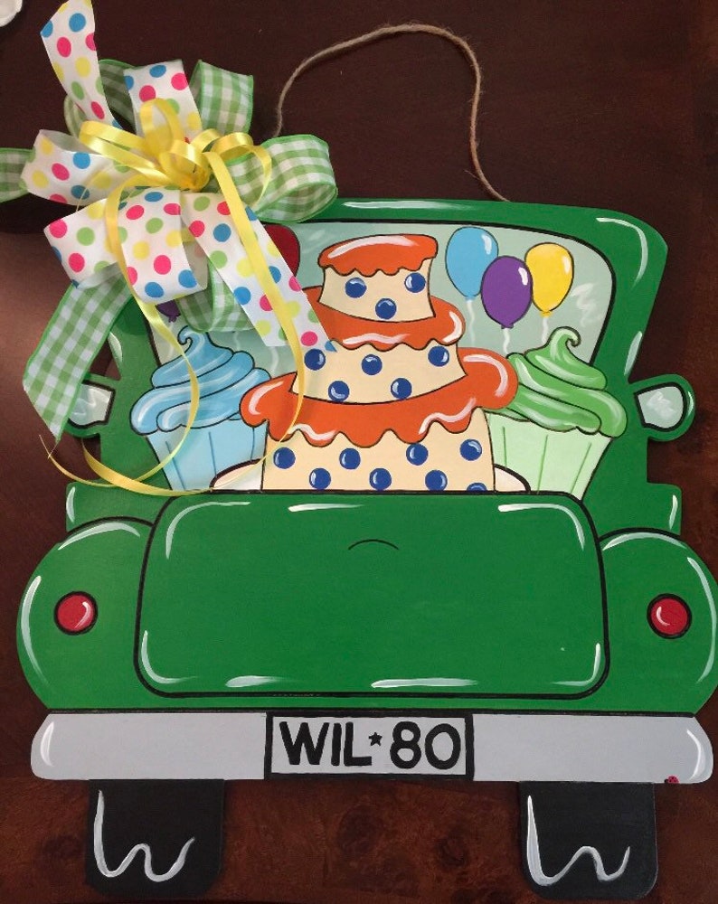 Not in stock Special order. Special custom order Cake and cupcakes truck door hanger