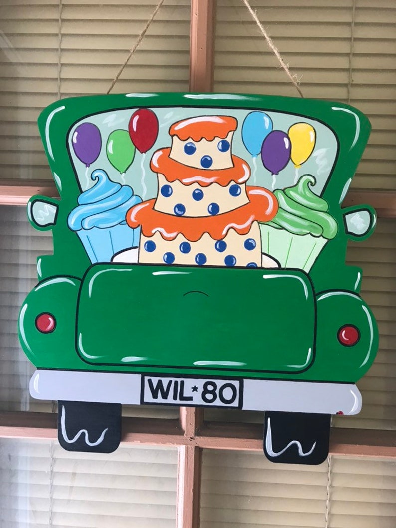 Not in stock Special order. Special custom order Cake and cupcakes truck door hanger