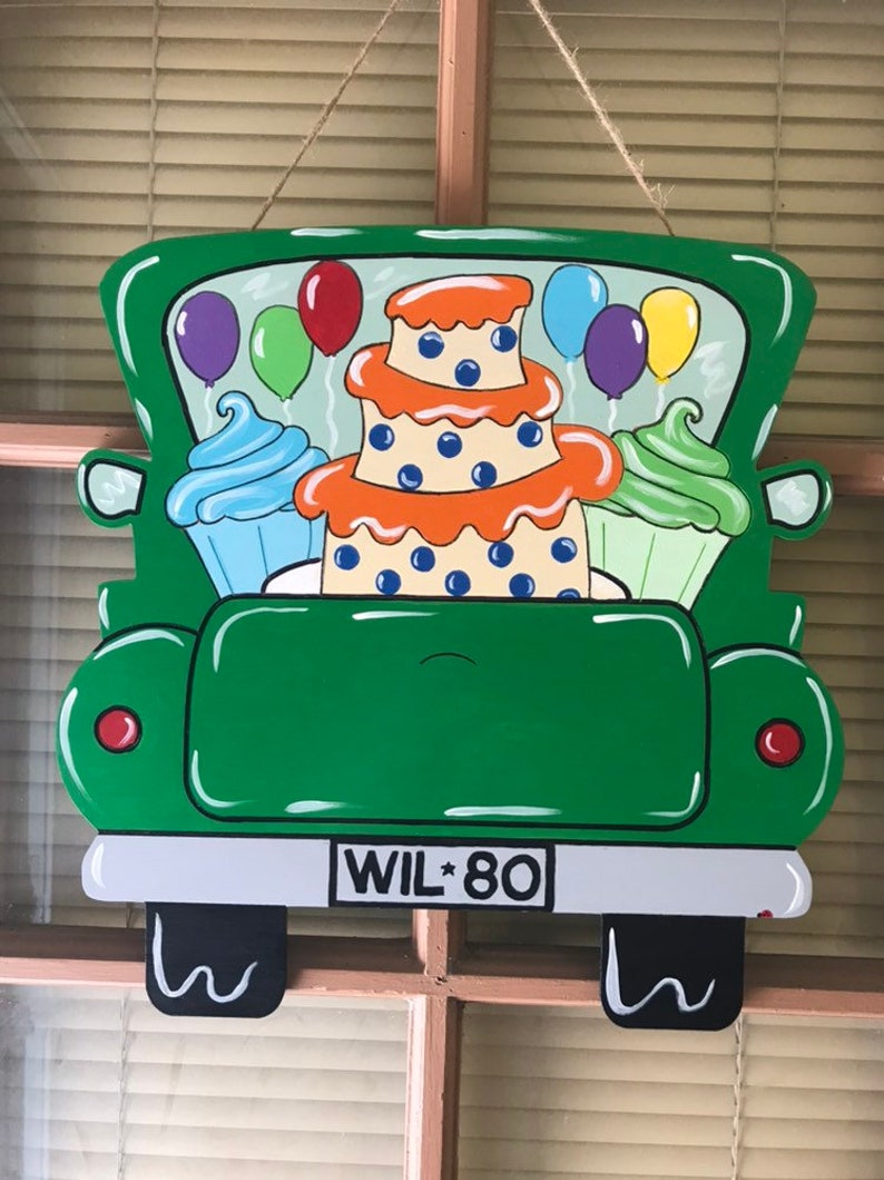 Not in stock Special order. Special custom order Cake and cupcakes truck door hanger