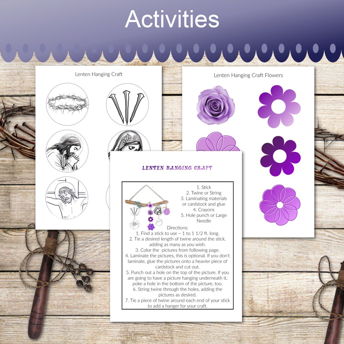 A Bundle of Printable Lenten Activities for Your Children ~ A Journey ...