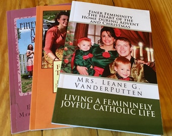 3 Maglets! Sunshiny Disposition, True Womanhood and Advent/Christmas Finer Femininity Magazine Booklet Package of 3!