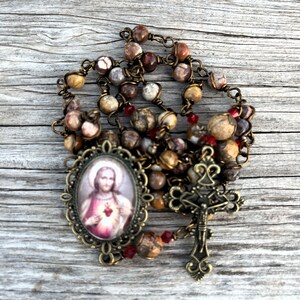 Chaplet of the Sacred Heart Wire-wrapped, Beautiful and Durable Prayer ...