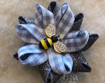 Intricate and Classy Hand-Crafted Kanzashi Accessory Flower for Your Hair, Scarf, Shirt etc....