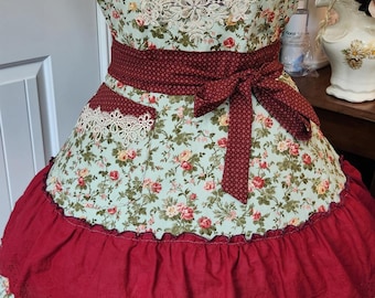 Magnifique tablier « Mère et Fils » ! Féminin et ravissant !