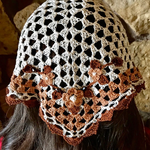 Girl's Lovely and Lacey Crocheted Veil