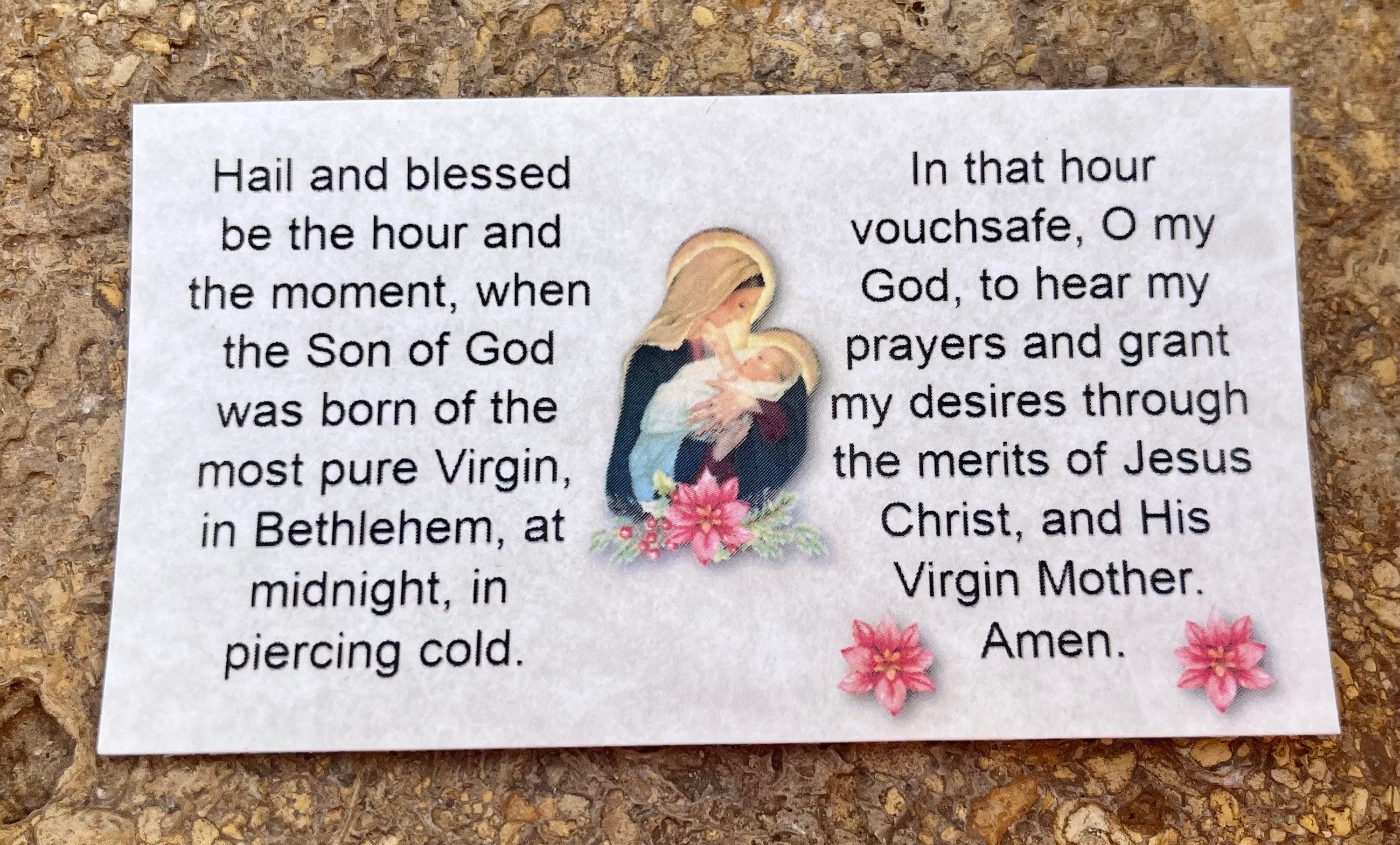 Christmas St. Andrew Novena Wire-wrapped Chaplet With Prayer - Etsy