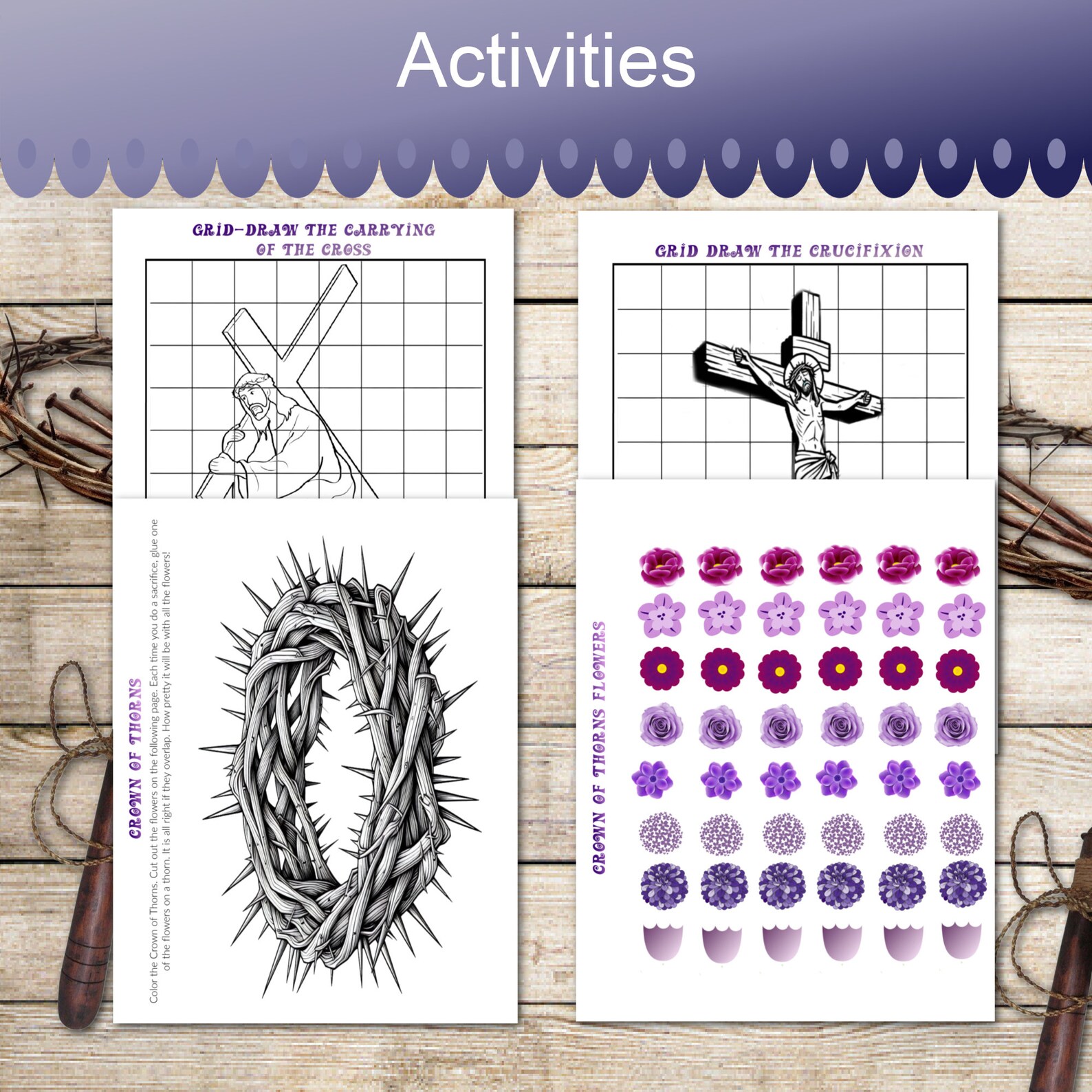 A Bundle of Printable Lenten Activities for Your Children ~ A Journey ...