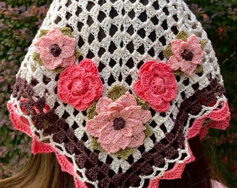 Girl's Lovely and Lacey Crocheted Veil