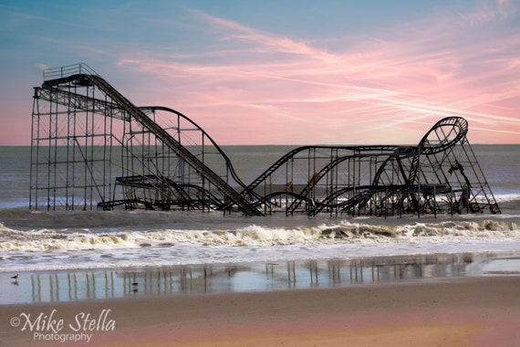 Harry Jenkins （ハリージェンキンス）ヨットレース　アート写真 Jetstar Coaster, Jersey Shore, Seaside Heights, N.J., NJ Photos