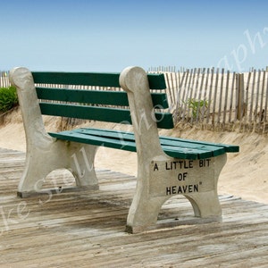 A Little Bit Of Heaven, Bench, Point Pleasant, N.J., Jersey Shore, Fine Art Photography, Beach Photos