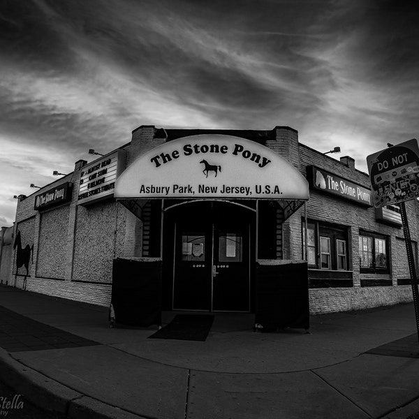 The Stone Pony, Black and White, Asbury Park, NJ Photos, Jersey Shore, Wall Art, Photo Prints, Fine Art Photography