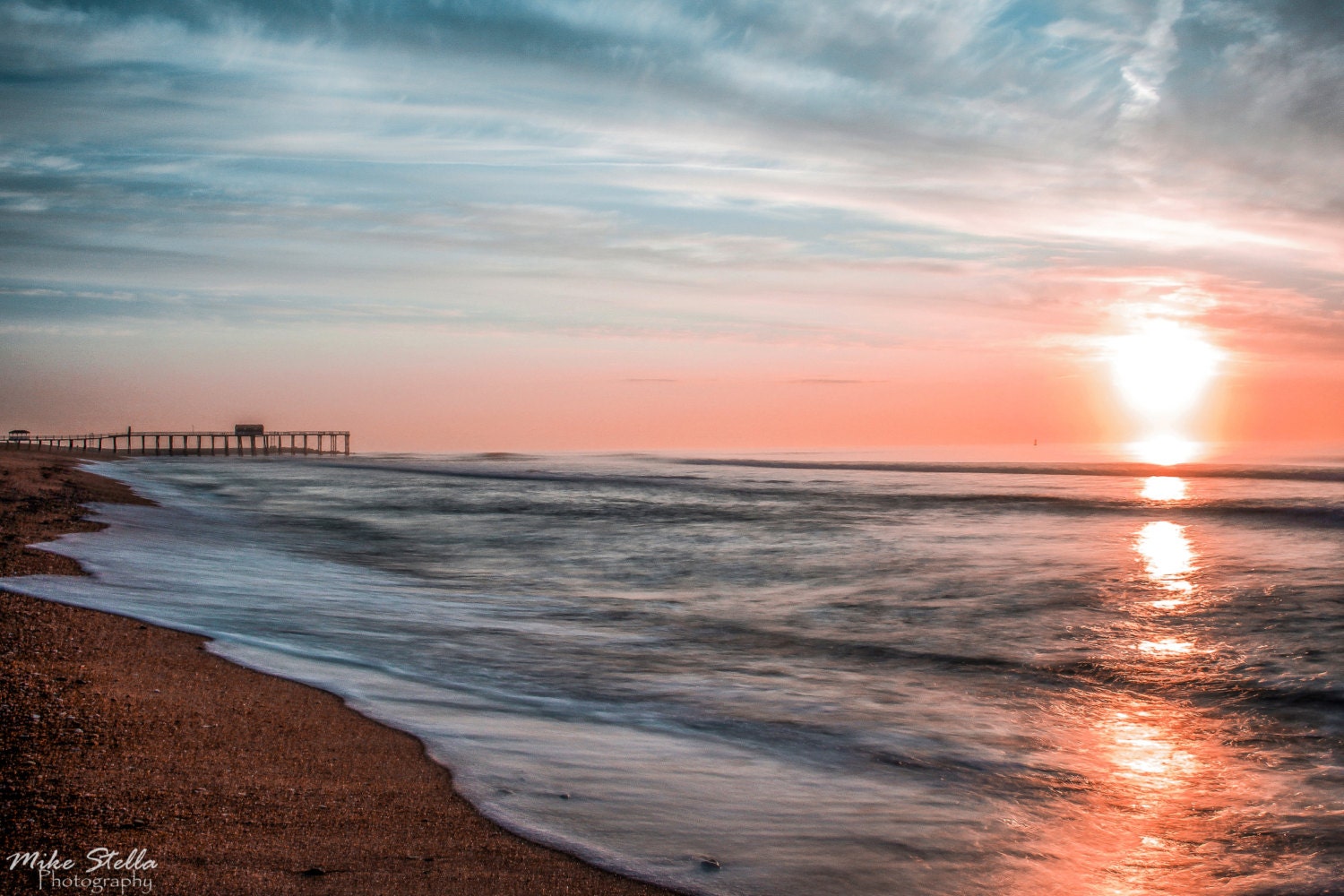 Sunrise Jersey Shore Belmar NJ Beach Fine Art Photography Etsy