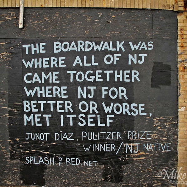 Boardwalk Quote, Asbury Park, Jersey Shore, NJ Photos, Street Art, Fine Art Photography, Wall Art