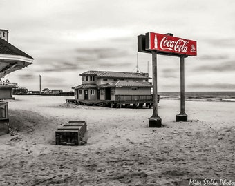 Coca Cola Sign, Seaside Heights NJ Boardwalk, After The Storm, NJ, Fine Art Photos, Jersey Shore, Coca Cola