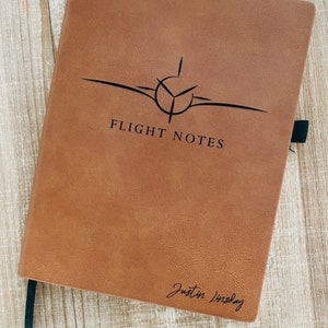 Personalized Aviation Journal - personalized gift , national park, camping, outdoor, gift, adventure, Wilde Nomad, pilot, airplane gift