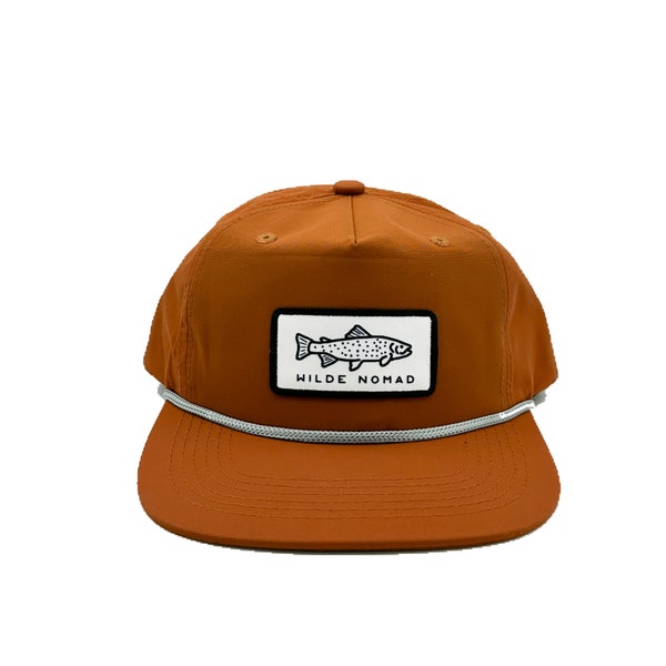 The Rust Hat - fly fishing, fly fish, fishing gift, rip stop, Wilde Nomad, fishing hat, outdoors, adventure gift, happy camper