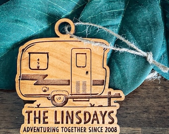 Personalized Christmas Ornament - personalized gift , national park, camping, outdoor, camp gift, adventure, Wilde Nomad, beer, camper