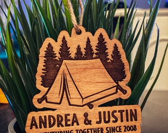 Personalized Christmas Ornament - personalized gift , national park, camping, outdoor, camp gift, adventure, Wilde Nomad, beer, camper