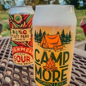 Personalized Adventure Glass- 18 oz. Beer Glass - pint, camping, outdoor, adventure, Wilde Nomad, beer lover, camping mug, personalized gift