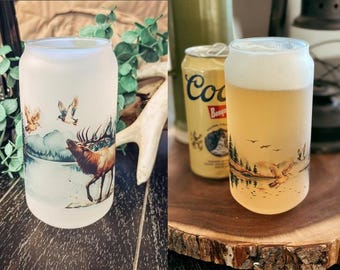 Wildlife Glassware Bundle | Set of 4 Beer Can Glasses | Bundle and Save | Wilde Nomad
