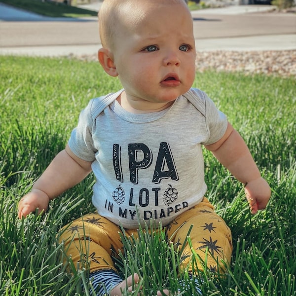 Brewery Baby IPA lot -  ON SALE - beer, craft beer, brewery, baby shower, beer gift, dad to be, beer lover, ipa, baby shower, girl dad, pint