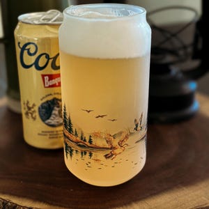 WILDERNESS ESCAPE can glass – Nature-Inspired Drinkware, Mallard, Ducks, Camping, National Parks | Gift for Beer Lovers -Wilde Nomad
