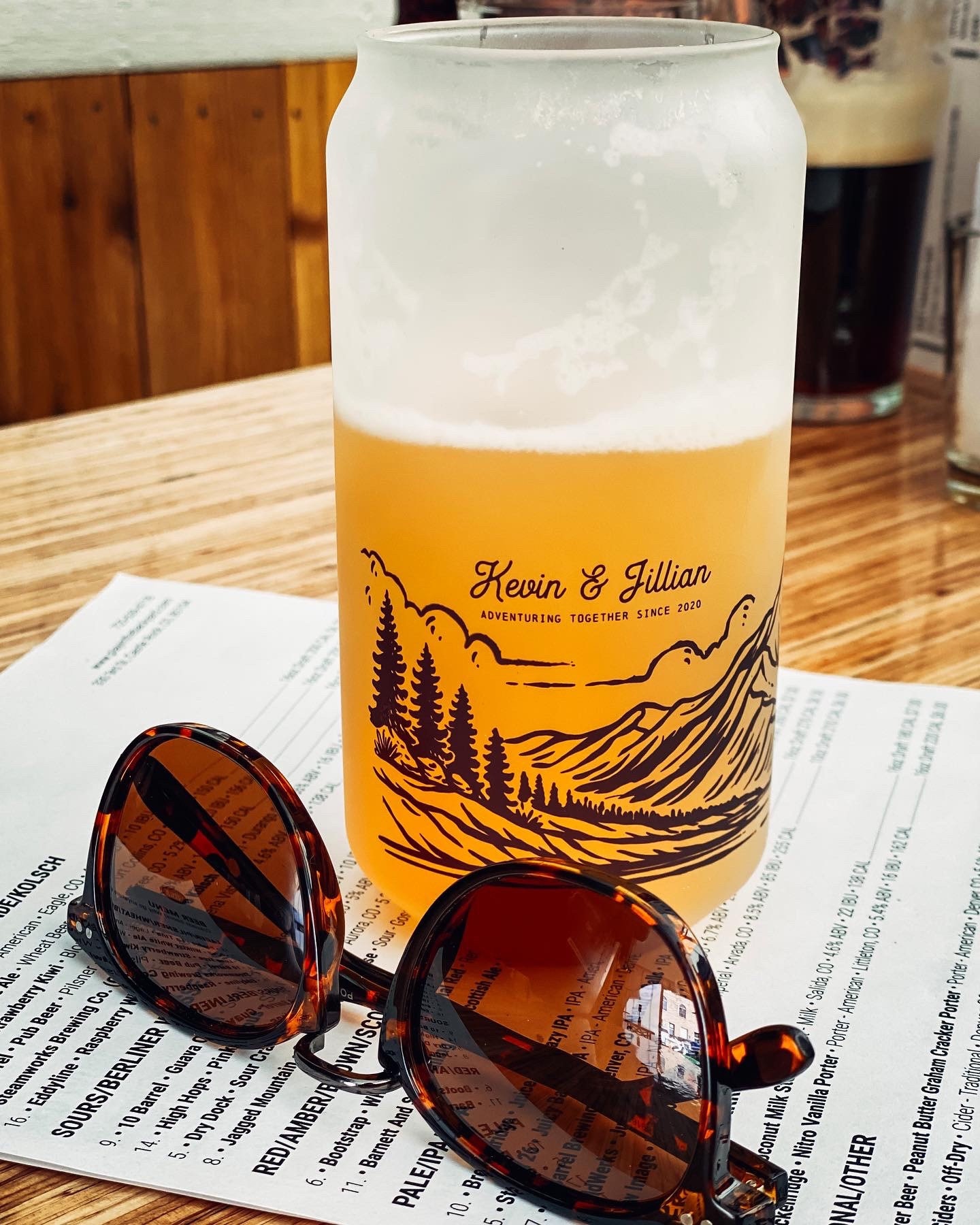 Personalized Pint Glass – Custom Beer Lover Gift | Outdoors, Camping, Wildlife, Wilde Nomad