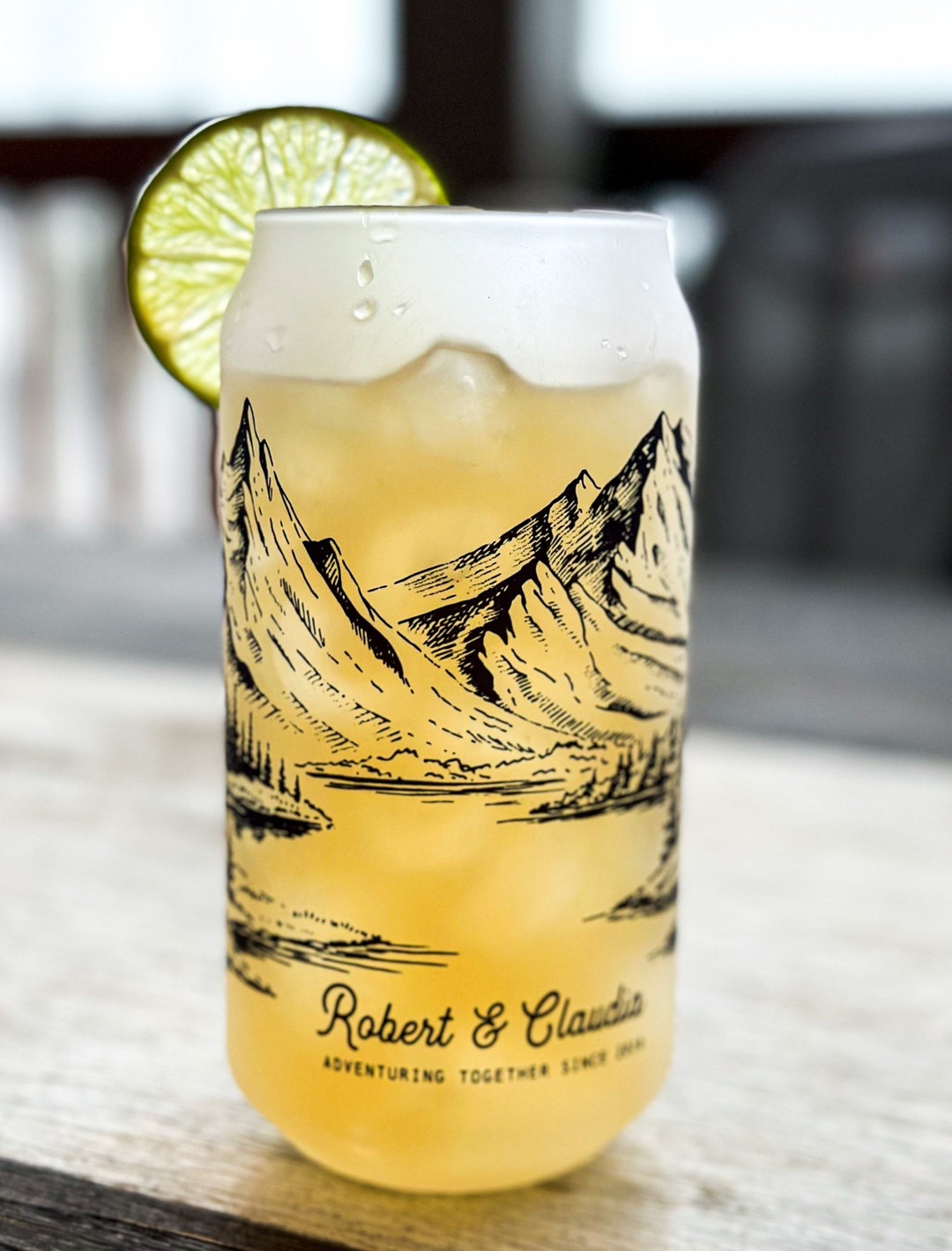 Personalized Beer Glass- 18 Oz Beer Glass -custom Adventure Glass ...
