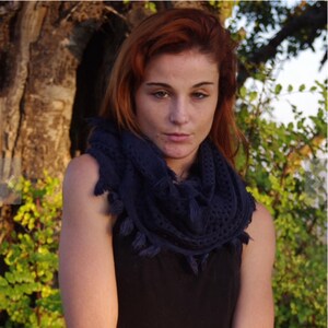 Knit Cowl Scarves Shawl Womens Winter Scarves Infinity Scarves Winter Scarves Blue Scarf Scarves For Women Unique Scarves Knitted Scarves