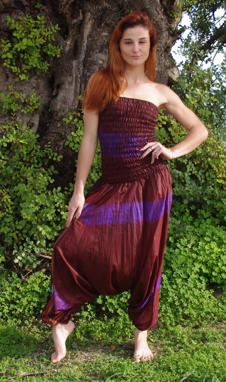 Hippie Jumpsuit Bohemian Jumpsuit Hippie Overalls Boho Romper Baggy