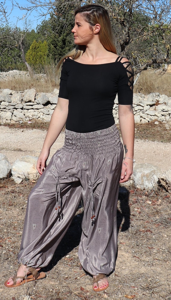 Pantalones Tailandeses Pantalones Aladino Para Mujer Pantalon