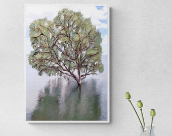 Mangrove tree print/ printable landscape art