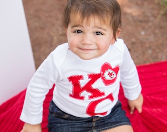 Red KC Pride with heart Toddler Shirt