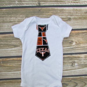 Baby Tie Snap Bodysuit with Texas fabric