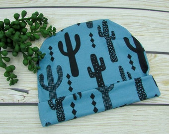 Snuggle Baby Cactus Handmade Newborn Hat