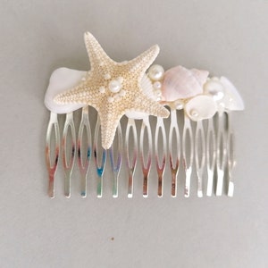 Starfish hair comb, Beach wedding Beach hair accessory,Seashell Hair accessories,Mermaid hair comb,starfish,shell bridal hair comb,Headpiece