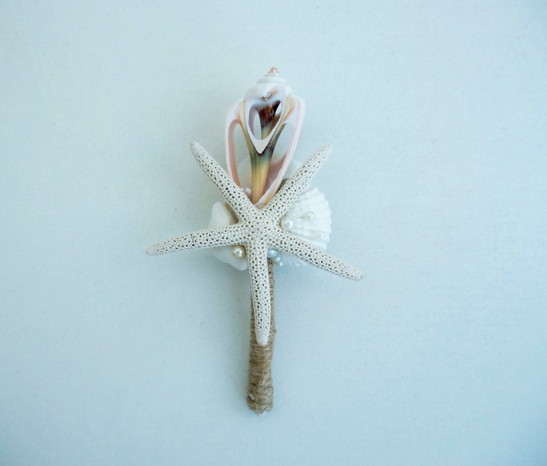 Seashell corsage mermaid Starfish Boutonniere Grooms Accessories Beach Wedding Boutineer,Beach Wedding Boutonniere Beach boutonniere