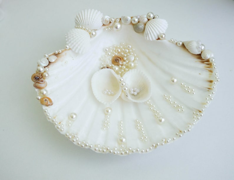 Seashell Ring Holder Wedding Ring Holder Sea Shell Ring Etsy UK
