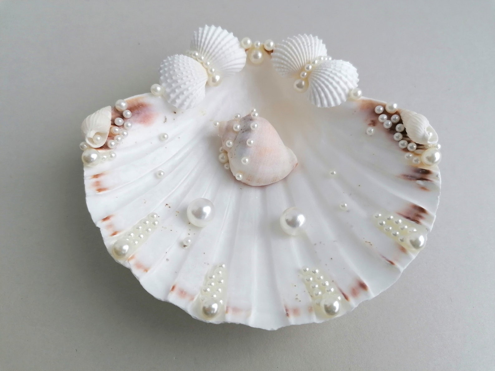 Wedding Ring Holder Seashell Ring Holder Sea Shell Ring Etsy