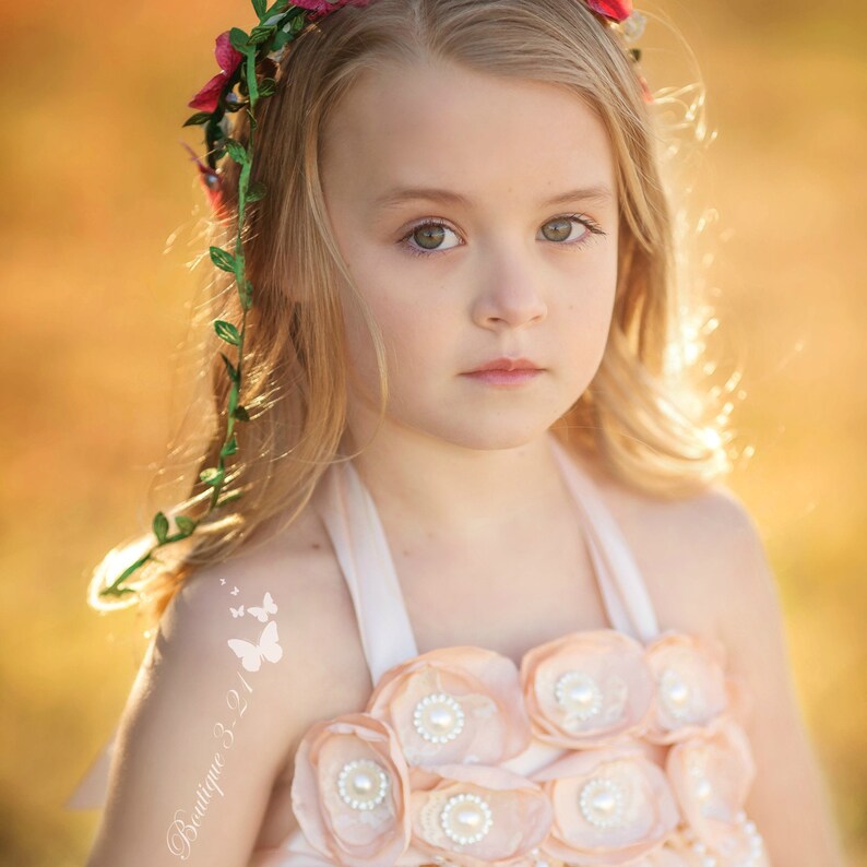 Blush Wedding Blush Dress Blush Flower Girl Dress Tulle Blush Flower Girl Dress Blush Pink Blush Tutu Dress Blush Tulle Dress Blush