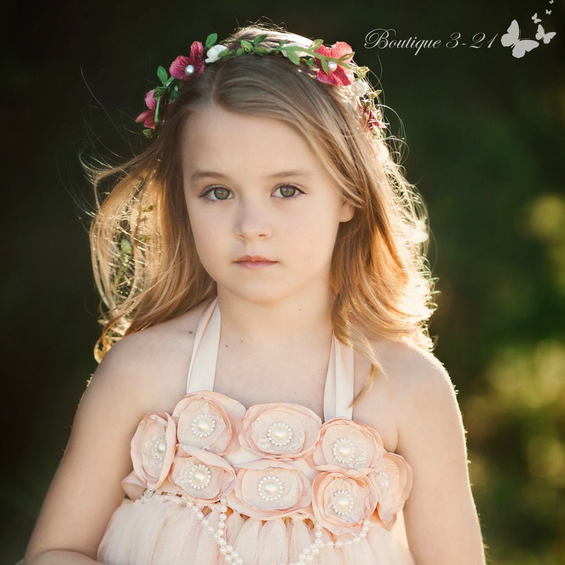 Blush Wedding Blush Dress Blush Flower Girl Dress Tulle Blush Flower Girl Dress Blush Pink Blush Tutu Dress Blush Tulle Dress Blush