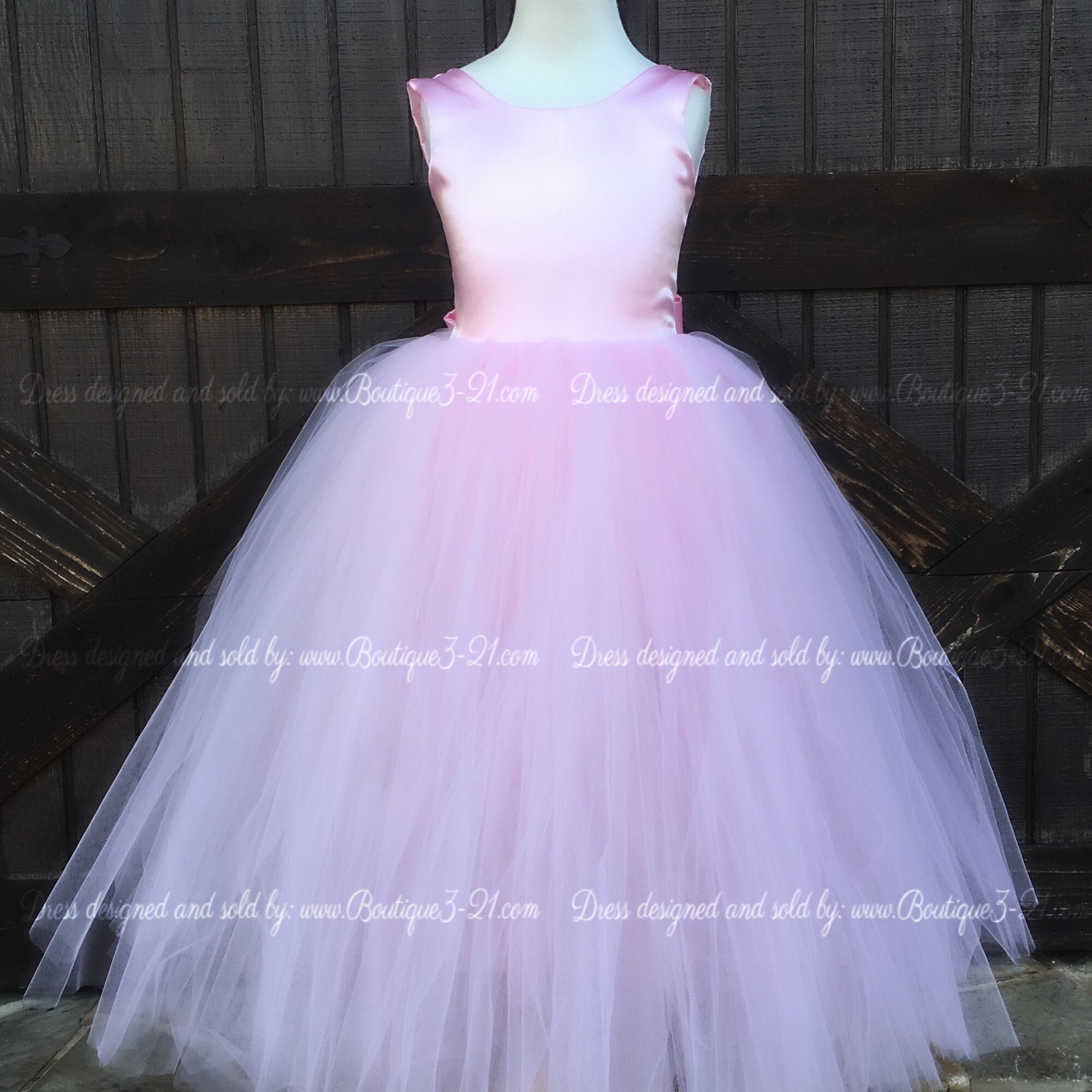 light pink tulle dress
