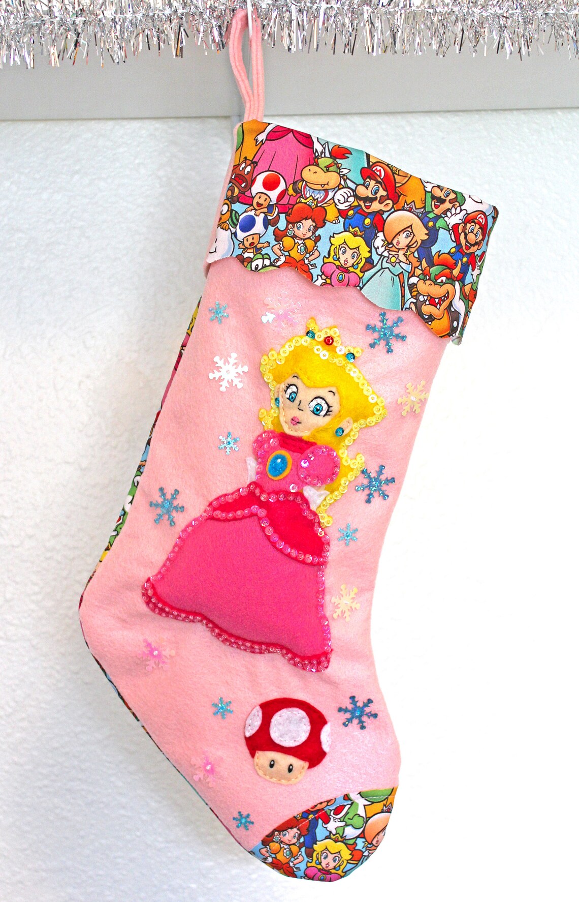 princess peach christmas sweater