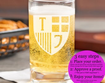 Copo de degustação de cerveja, 150 ml (5 oz), ideal para degustação de cervejas artesanais - Personalizado, gravado a laser - Monograma, iniciais, inscrição ou logotipo