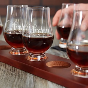 Glencairn Glass, 6.5 oz. Whiskey Glasses -  Personalized, Engraved, Laser Etched - Monogram, Initials, or Inscription