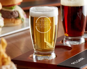 Copo de degustação de cerveja, 148 ml (5 oz). Copo para degustação de cervejas - Personalizado, gravado a laser - Monograma, iniciais ou inscrição.
