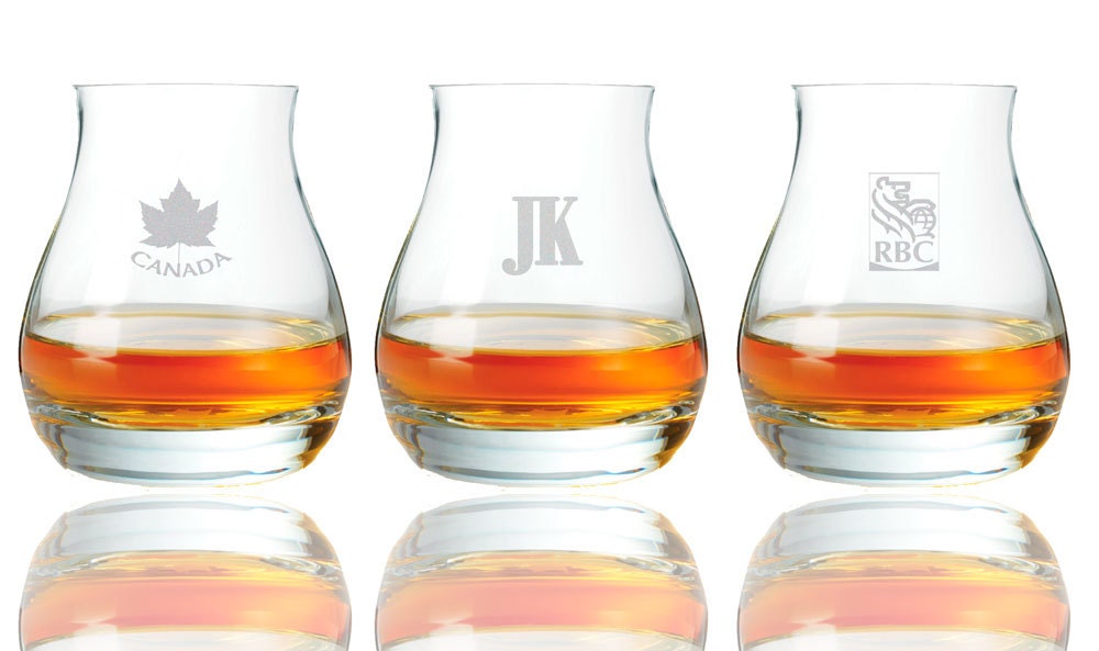 Personalized Engraved Glencairn Canadian Whiskey Glasses Etsy